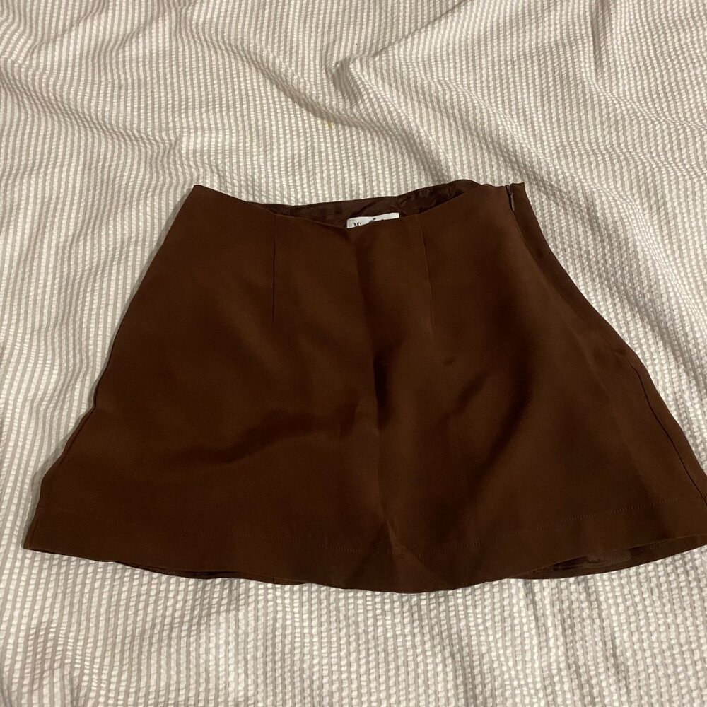 Mirror palais high waist heart mini skirt